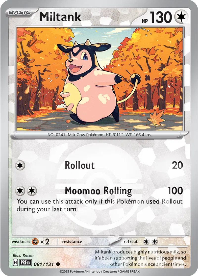 Miltank Poke ball Holo